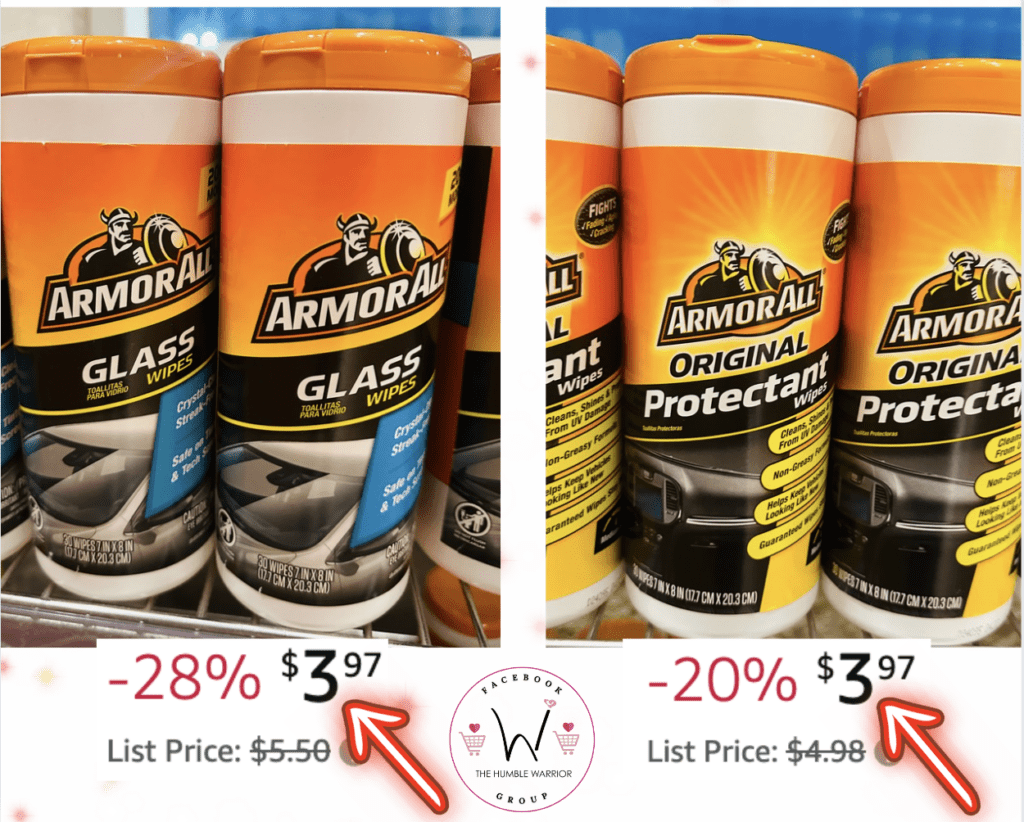 Armor All Glass Wipes & Protectant Wipes!
